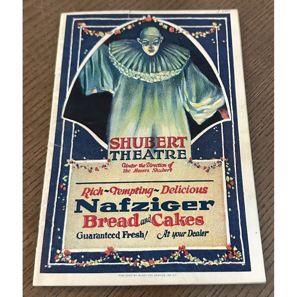 1922 Shubert Theatre Passing Show of 1922 Broadway Playbill‎ Book